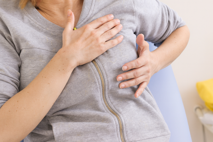 sensibilidad en los pezones